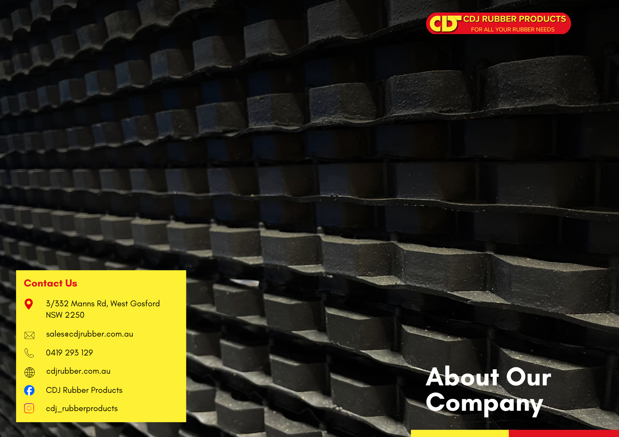 About Us - Industrial Rubber Supplies Australia | CDJ RUBBER PRODUCTS