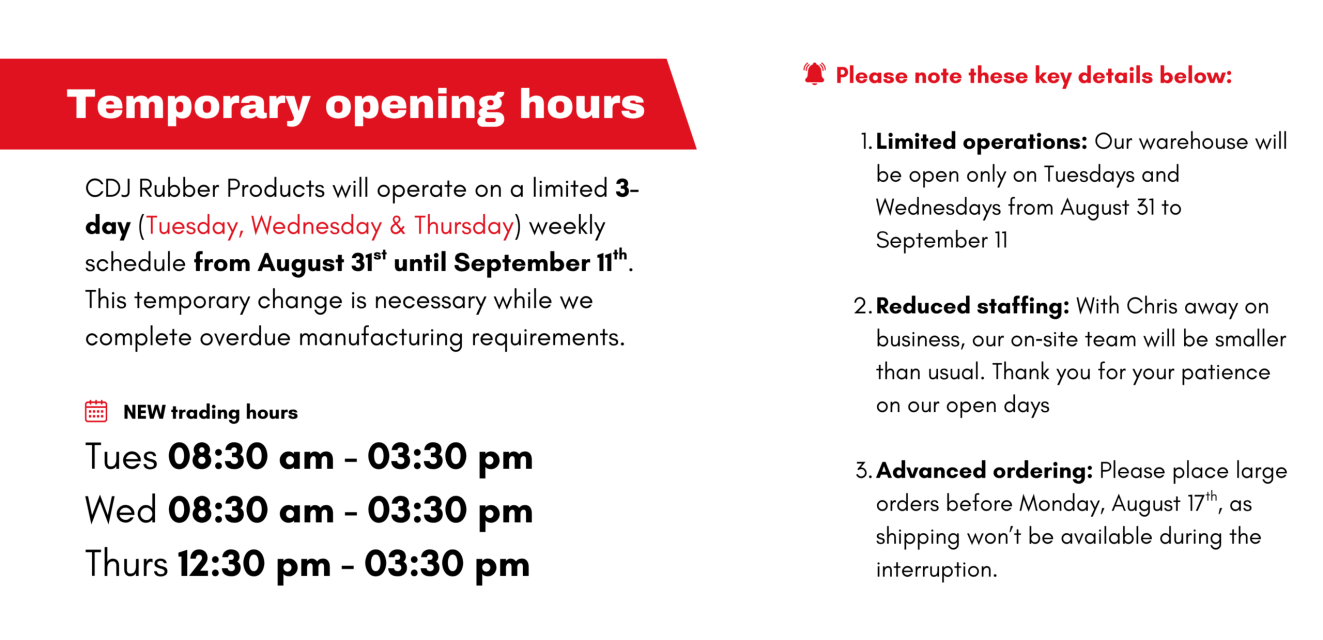 Temporary opening hours copy 2